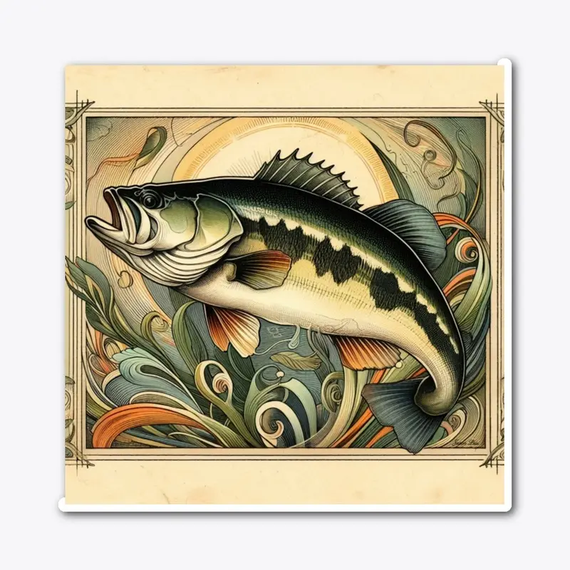 Vintage Bass Fish