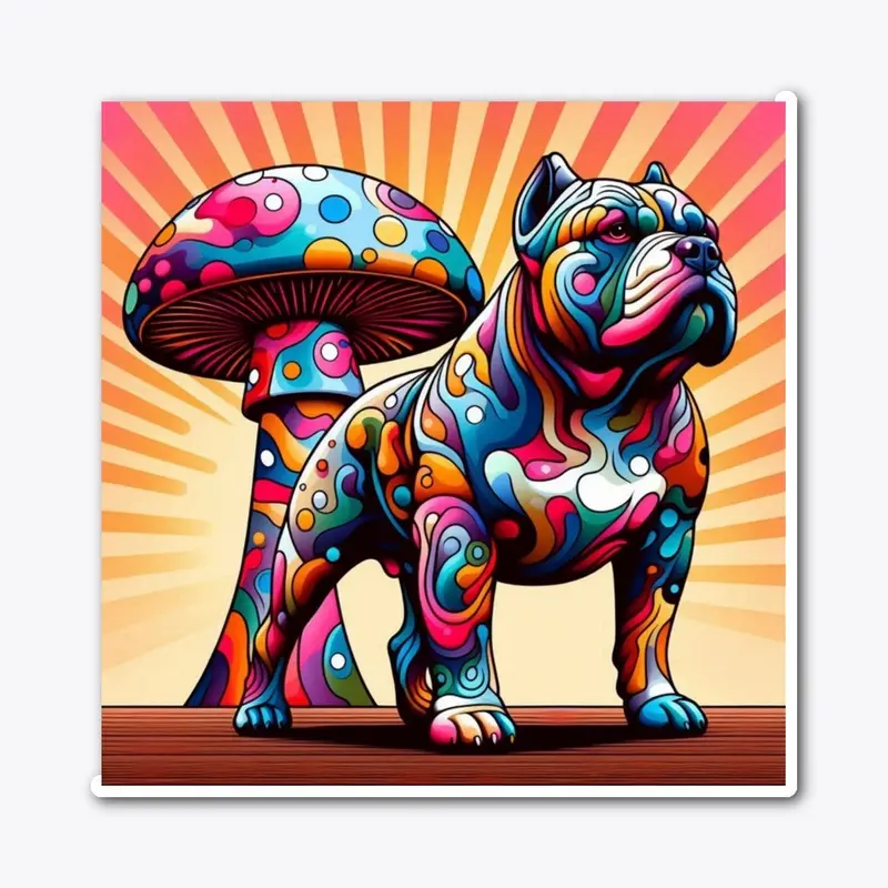 Psychedelic American Bully