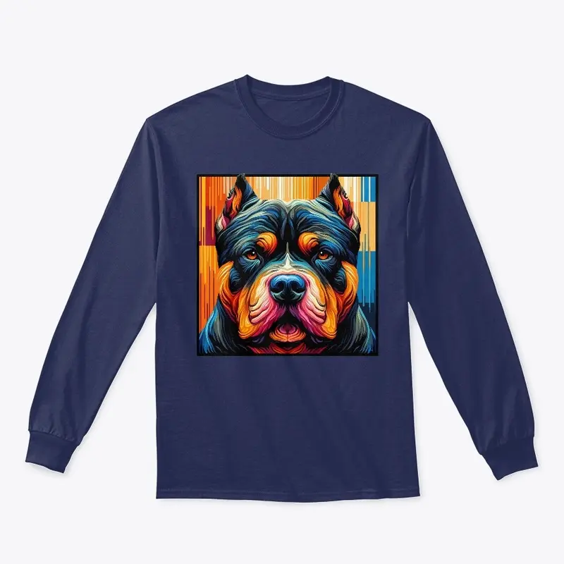 Tricolor American Bully Colored Square